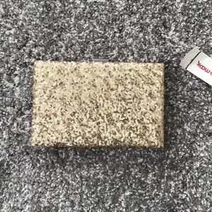 NWT Gold Sequin Clutch